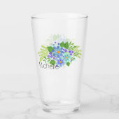 Verre Bouquet floral (Dos)