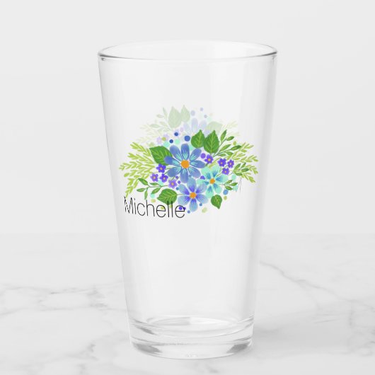 Verre Bouquet floral (Devant)