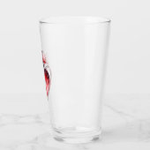 Verre Bouteille de parfum du coeur rouge (Gauche)