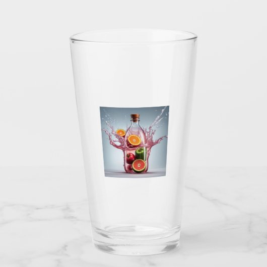 Verre Bouteille de purée de fruits (Devant)
