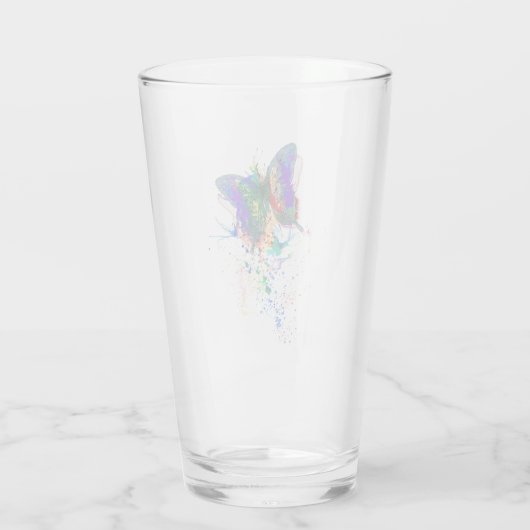 Verre Bouteille papillon (Dos)