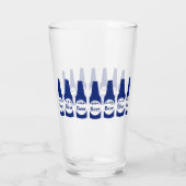 Verre Bouteilles de bière bleues (Dos)