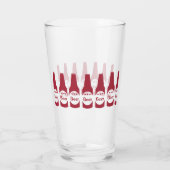 Verre Bouteilles de bière rouges (Dos)