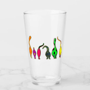 Verre Boutons de chat colorés