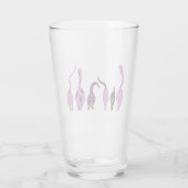 Verre Boutons de chat violet (Dos)