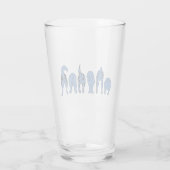 Verre Boutons de chien bleu (Dos)