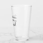 Verre Boyfriend Fiance Mari Mariage de typographie moder (Gauche)