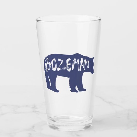 Verre Bozeman Montana Bear (Devant)