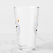 Verre Branche de Noël décorée en bauble (Gauche)