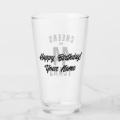 Verre Bravo à 44 ans ! Joyeux cadeau de bière Anniversai (Dos)