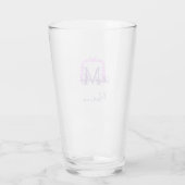 Verre Bride tribe monogram purple ruffle pink border spa (Dos)
