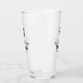 Verre Bridesmaid ajouter nom monogramme simple minimal m (Gauche)