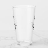 Verre Bridesmaid ajouter nom monogramme simple minimal m (Droite)