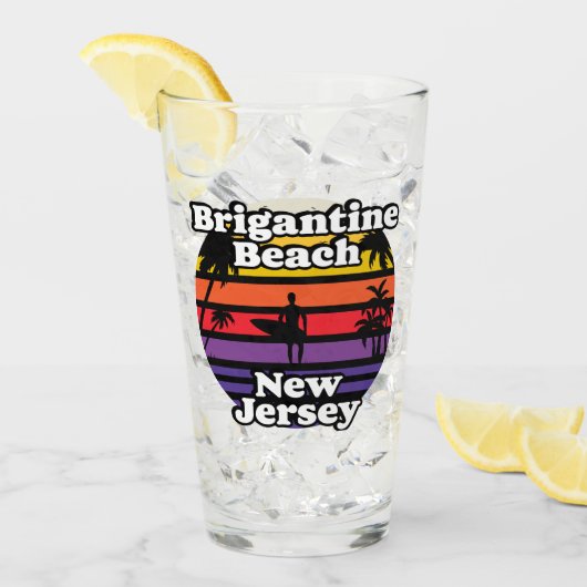 Verre Brigantine Beach, New Jersey (Devant glace)