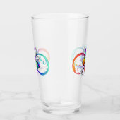 Verre Bright infinity with rainbow butterfly (Droite)