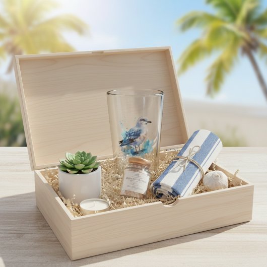 Verre Brise océanique : Aquarelle Mouette