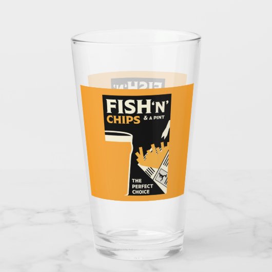 Verre British Classic Fish and Chips (Dos)