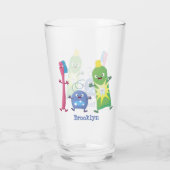 Verre Brosse à dents mignonne dentifrice dentaire soie d (Dos)