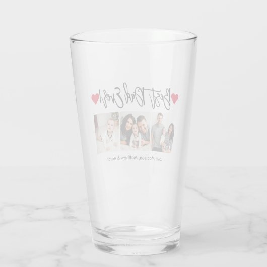 Verre Brosse moderne Coeurs de script 3 photo Meilleur p (Dos)