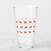Verre Brown Deer Walking Festive Motif (Dos)
