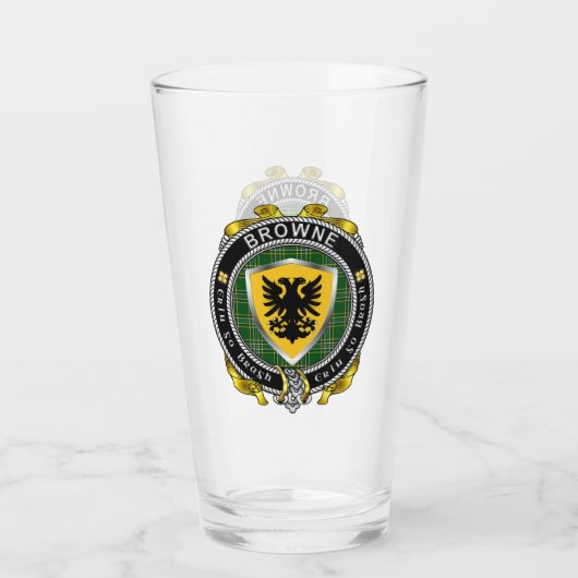 Verre Browne Irish Shield Beer (Dos)