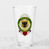 Verre Browne Irish Shield & Claddagh Pint (Devant)
