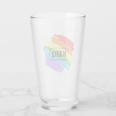 Verre Brushstrokes LGBTQ Arc-en-ciel (Dos)