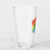 Verre Brushstrokes LGBTQ Arc-en-ciel (Droite)