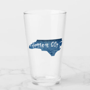 Verre Bryson City Caroline du Nord Grain de bois