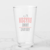 Verre Bryson que tu ne comprendrais pas (Dos)