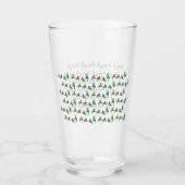Verre Budgie Frenzy Glass (Dos)