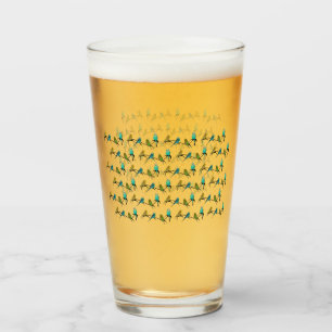 Verre Budgie Frenzy Glass
