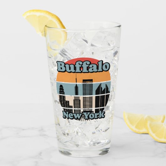 Verre Buffalo, New York (Devant glace)