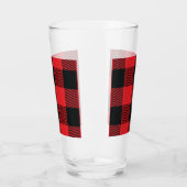 Verre Buffalo Plaid Christmas Red and Black Check (Gauche)