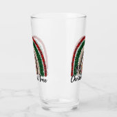Verre Buffalo Plaid & Empreinte de léopard Rainbow (2) (Gauche)
