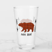 Verre Buffalo Plaid Papa Bear (Dos)