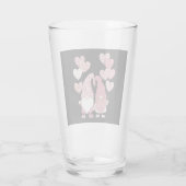 Verre Buffalo rose Plaid Heart Gnomes Saint-Valentin (Dos)