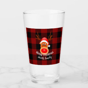 Verre Buffle de rennes de Noël amusant Plaid sur mesure
