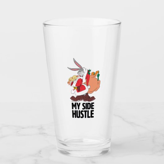 Verre BUGS BUNNY™ Père Noël "My Side Hustle" (Devant)