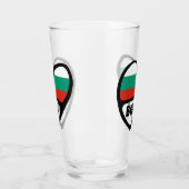 Verre Bulgarie Code Pays Coeur Drapeau, BGR (Gauche)
