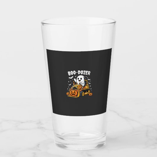 Verre Bulldozer fantôme Halloween Boo Dozer_1 (Devant)
