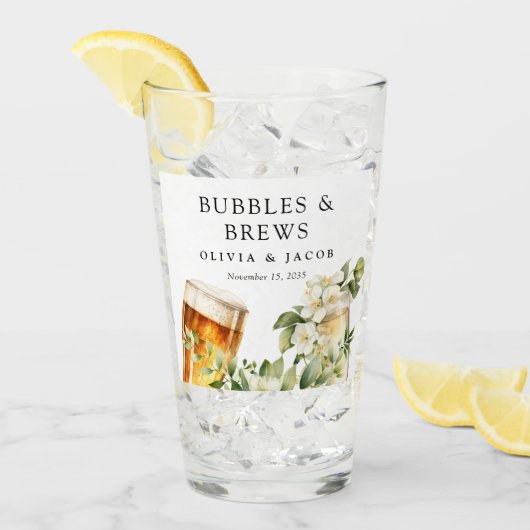 Verre Bulles et brasse Couples Douche (Devant glace)