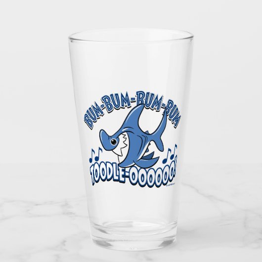 Verre BUM BUM REQUIN par Jeff Willis Art (Devant)