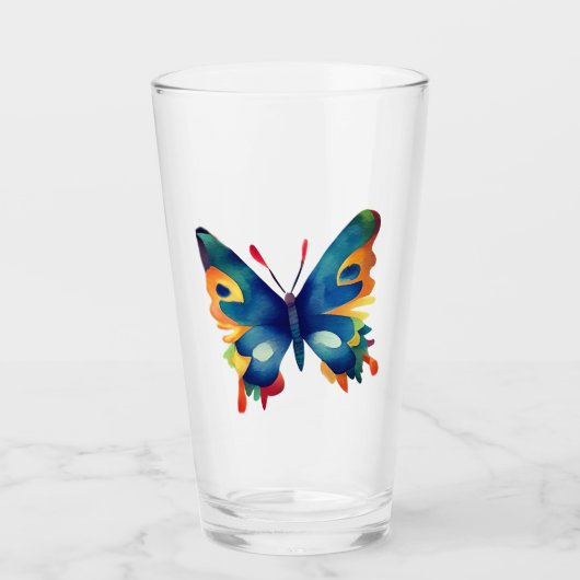 Verre Butterfly Drawing  (Devant)