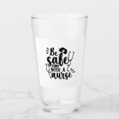 Verre Buvez En Toute Sécurité Avec Un Autocollant Infirm (Devant)