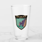 Verre Cabo San Lucas Arch Mexique Retro Cercle en détres (Devant)