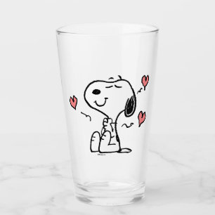 Verre cacahuètes Coeurs de snoopy