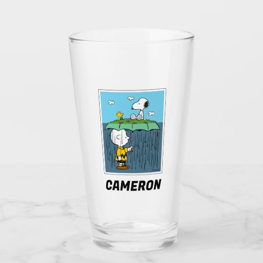 Verre cacahuètes | Jour ensoleillé Jour de pluie Half & (Devant)