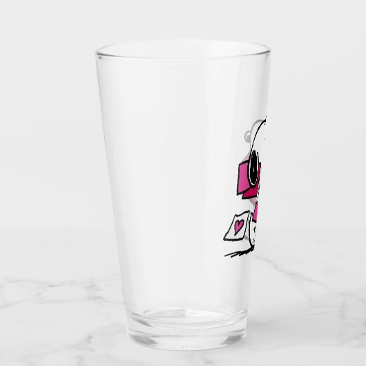 Verre cacahuètes | Saint Valentin | Snoopy Avec Valentin (Droite)