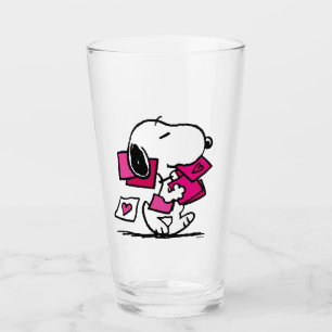 Verre cacahuètes   Saint Valentin   Snoopy Avec Valentin